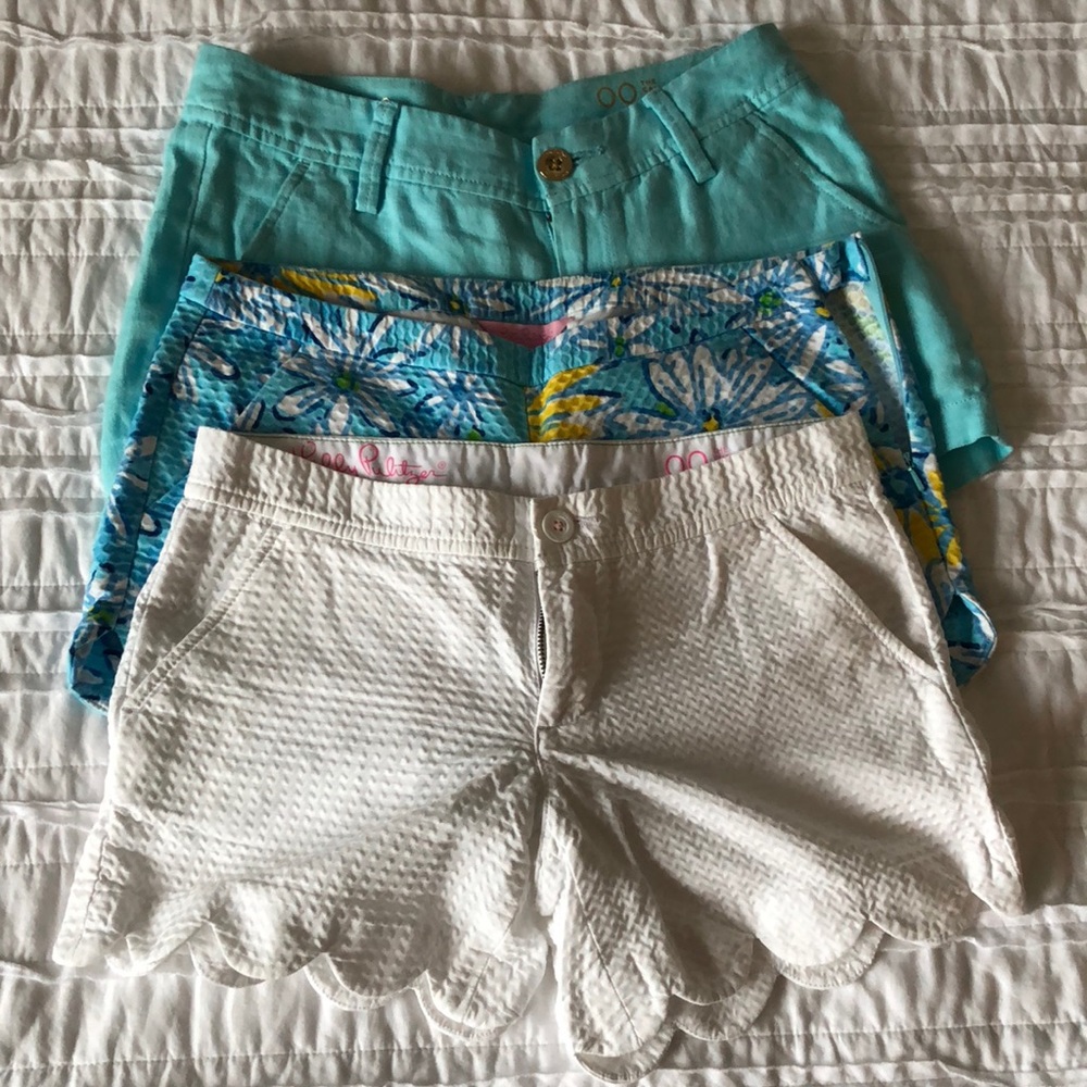 3 PAIRS OF LILLY PULITZER SHORTS